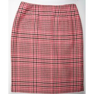 Talbots Wool Plaid Pencil Skirt Knee Length Business Casual Size 6